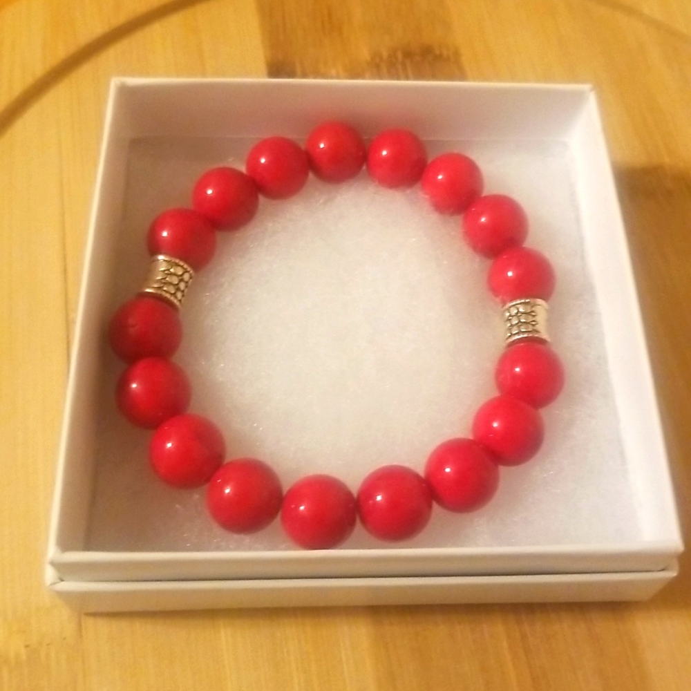 Red Jasper Gemstone Braclet.
